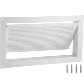 VEVOR, 8" Height x 16" Width x 2" Depth, Reduce Foundation Damage Risk, White, Wall Mounted Crawl Space Flood Vent