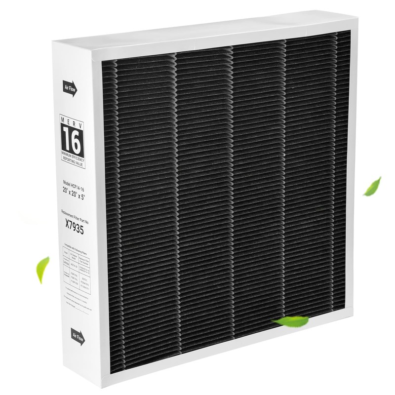 X7935 Air Filter 20x20x5 MERV 16 Filter, Compatible with Lennox