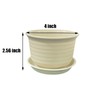 AQSXO AQSXO 4 inch Planter Nursery Pots, Plastic Planters Pots