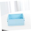 LABRIMP 4pcs Decorative Storage Baskets for Organizing Small Folding Crates