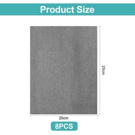 EPCDBBRT 8-Piece Glass Cleaning Cloth, Microfiber Glass Cloth, Desktop Wipe, Multipurpose Cloth, Thickened Absorbent Cleaning Cloth, Reusable Cleaning Cloth