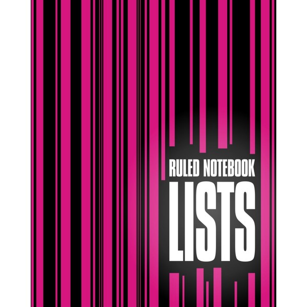 Lists - Ruled Notebook: (Deep Pink Edition) Fun notebook 192