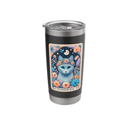 Russian Blue Tarot Card Stainless Steel Insulated Tumbler