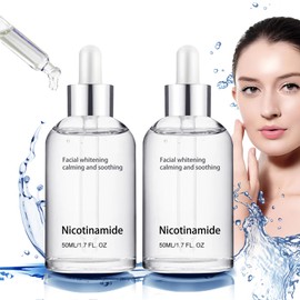 Facial Care, Serum Face, 2 Bottles 50 ml Vitamin B3 Face Serum, with 2% Niacinamide, Sodium Hyaluronate, Niacin, Helps to Moisturise the Skin, Evens Out and Rejuvenates the Colour