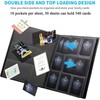 WAIZHIUA Trading Card Album 540 Pockets Trading Cards Sleeves Water