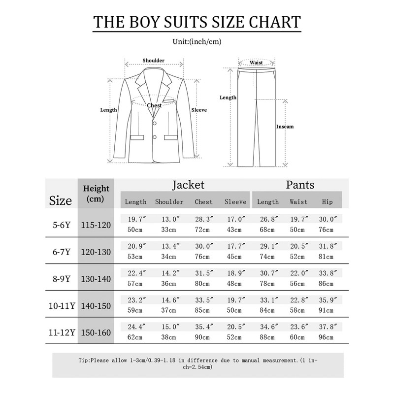 A&J DESIGN Boys Plaid Suit Kids Easter Wedding Valentine's Day