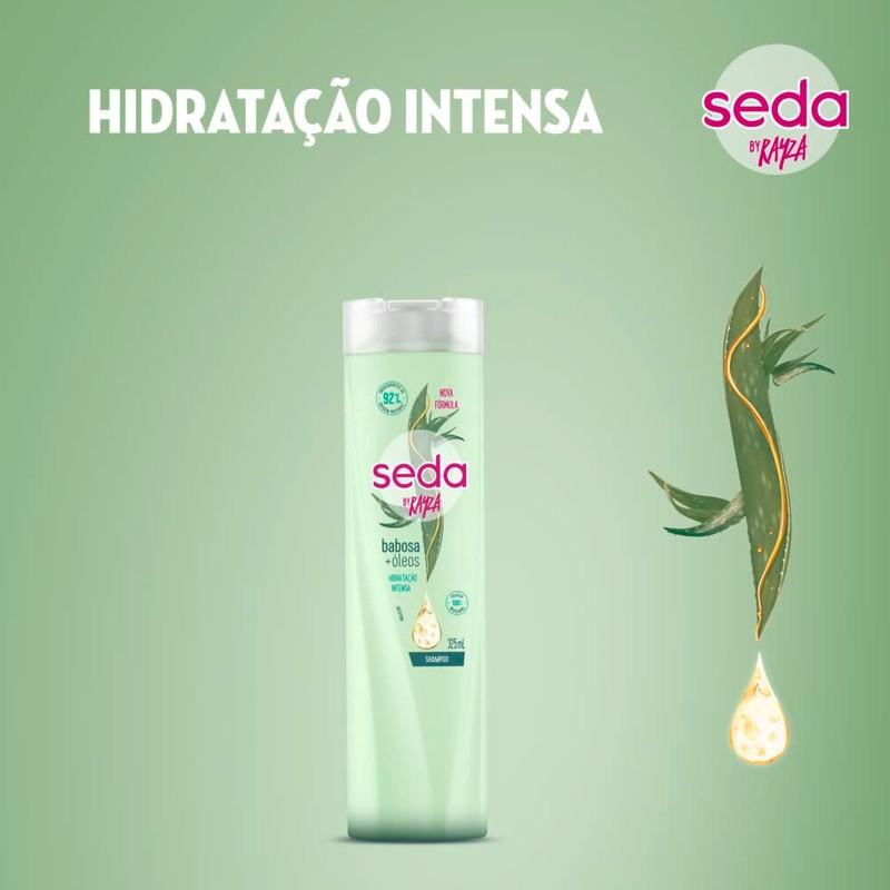 Seda Linha Babosa + Oleos Shampoo by Rayza 325 Ml