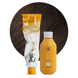 Global Keratin GK HAIR 7.0 Intense Blonde Hair Color Cream Tube 100ml + 20 Vol Developer 150ml