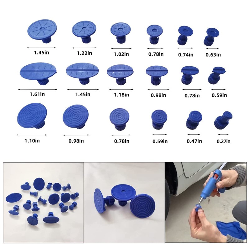 CYGOODS Dent Puller Tabs,120pcs Car Body Dent Removal Pulling Tabs,Paintless