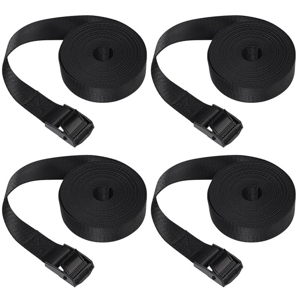 Pack of 4 Lashing Straps, 25 mm x 3 m