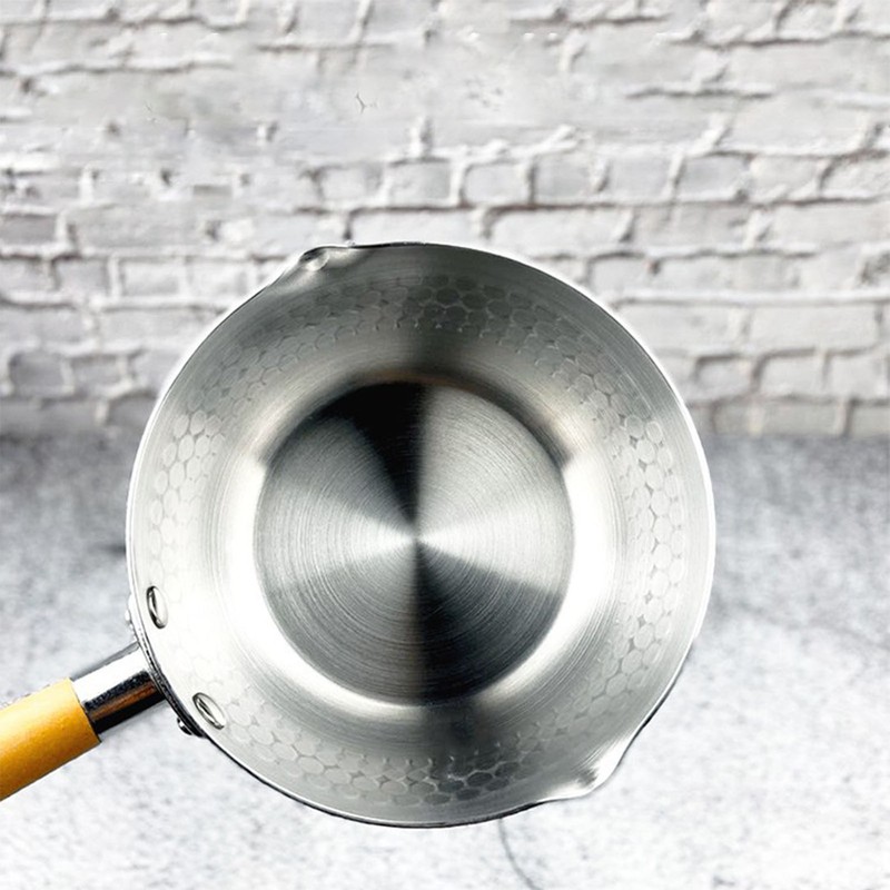 Milk Warmer Pot Prevent Sticking Flat Bottom Even Heating Aluminium
