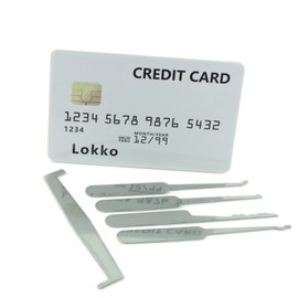 Lokko Credit Card Lock Pick Set - LockPicks Concealed in a Wallet Sized Card