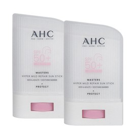 ahc마스터즈 하이퍼 마일드 리페어 선스틱22gX2개/연한 핑크톤/무기자차/ahc 썬스틱/28년5월까지 AHC Masters Hyper Mild Repair Sun Stick 22g x 2, Pastel Pink Tone, Non-GMO, AHC Sun Stick, Exp. May 2028