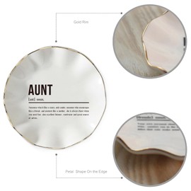 HOME SMILE Mother's Day for Aunt Ring Dish-Aunt Gifts from Niece Birthday Christmas Valentine's