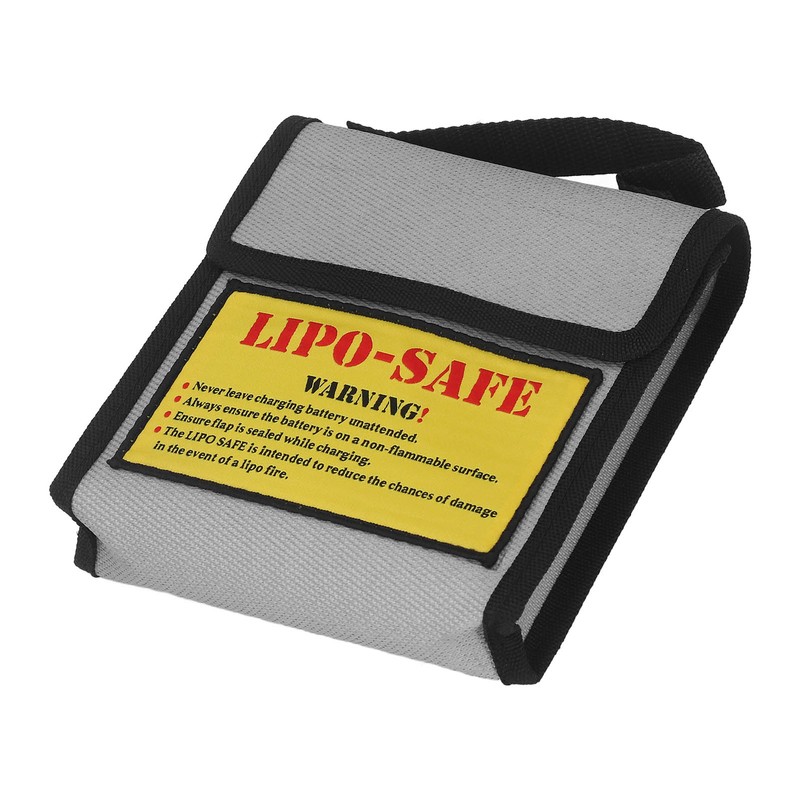 Lipo Battery Safety Bag Grey Fireproof Explosion Proof Battery Guard