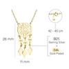 Sofia Milani - Women's Necklace 925 Silver Dream Catcher Pendant,