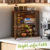 BMOSU Corner Bread Box for Kitchen Countertop Double Layer Bamboo