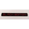 2 x BLACK EDITION Domed Stickers/Decals - Red on Black