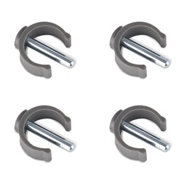 C-Clips Replacement Accessories for Bed Rails - C-Type Buckles Walker Clips Safety Clip 20mm Tube Diameter 30mm Pin Length C-Clamp (4 Pcs Gray)