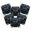 AITRIP 5PCS 0.96 Inch OLED I2C IIC Display Module 12864