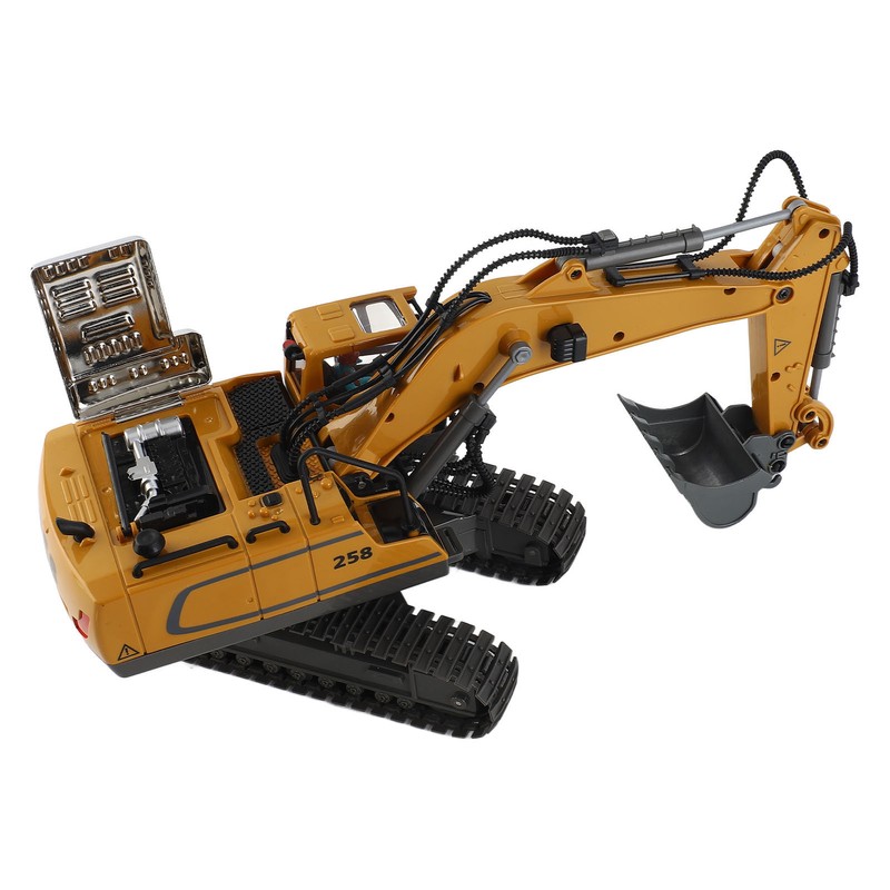 1:20 Scale Remote Control Excavator Construction Tractor Light Music 11