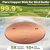 NNG 3 Pack Bird Bath Copper Disk,1mm Thick Reinforced 99.9%