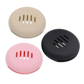 Baluue 3piezas Soporte Para Esponja De Maquillaje De Silicona Estuche De Viaje Unidades Or