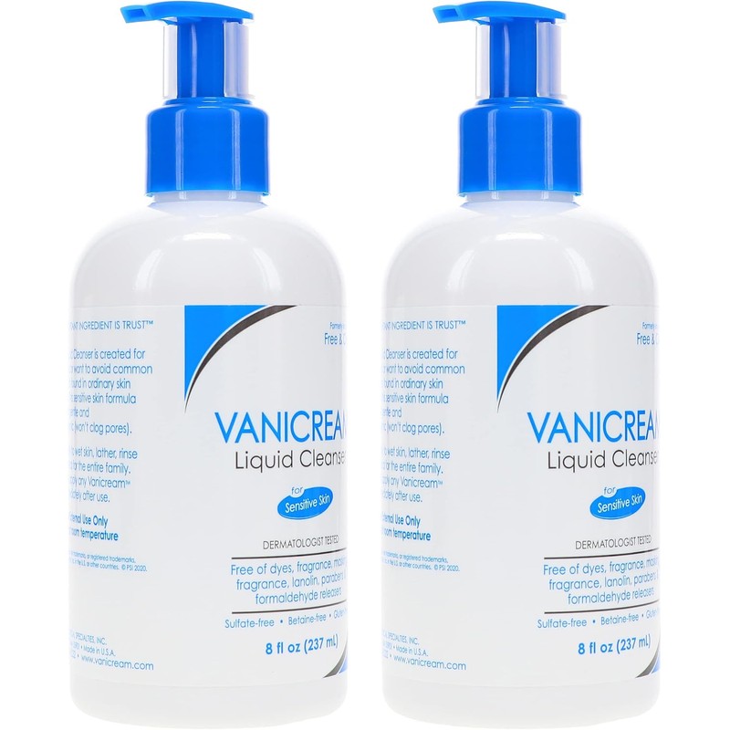 Vanicream Free and Clear Liquid Cleanser 8 Oz