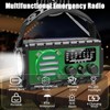 Aivica 20000mah Emergency Radio, SW/NOAA/AM/FM Weather Radio, Solar Powered Hand