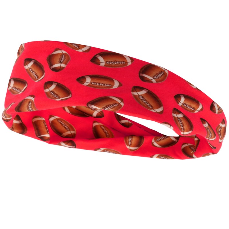 Vovii Women's Printed Football Wide Headband Sporty Elastic Hair Band