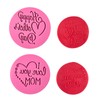 PTaizjjz 2PCS Mother's Day Cookie Stamp Cookie Cutters,Happy Mother's Day,I