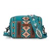 Wrangler Crossbody Bag for Women Boho Aztec Small Multi Pocket
