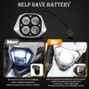 OICCTBF Upgrade LED Headlight Kit with White Cover,Plug N Play