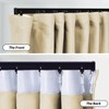 hoeflife Room Divider Blackout Curtains & Ceiling Curtain Track Set