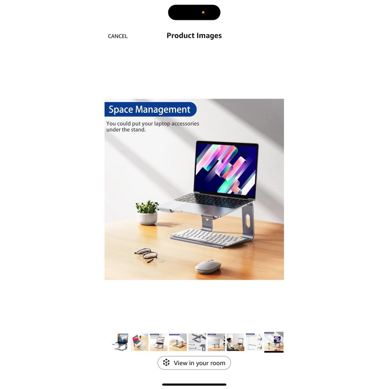 BESIGN LS03 Aluminum Laptop Stand, Ergonomic Detachable Computer B-Silver