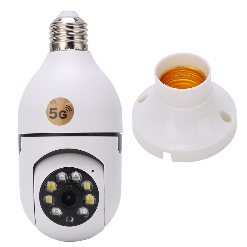 Lamp Holder Camera Wireless 360 Degree 2.4GHz and 5G WiFi