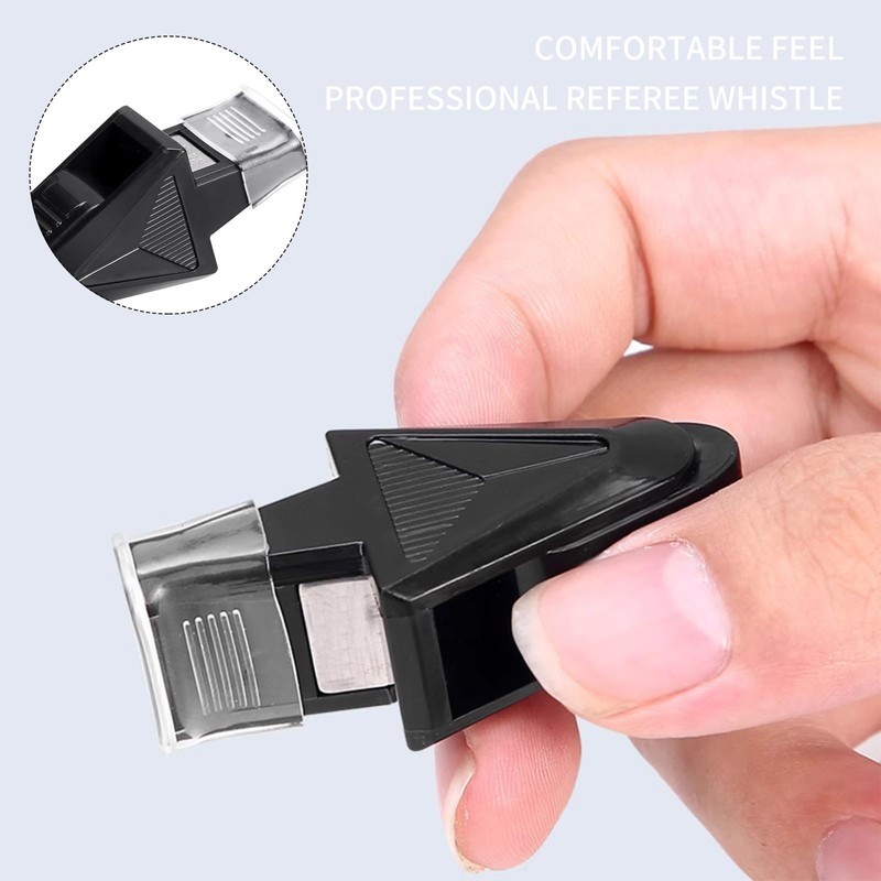 Starvway Sports referee whistle, 2-piece set of triangular shaped bean