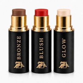 Cream Contour Stick Set – Blush, Bronzer & Highlighter Trio | Hydrating, Buildable, High-Pigment Makeup with Shea Butter & Vitamin E | Phoenix Beauty 