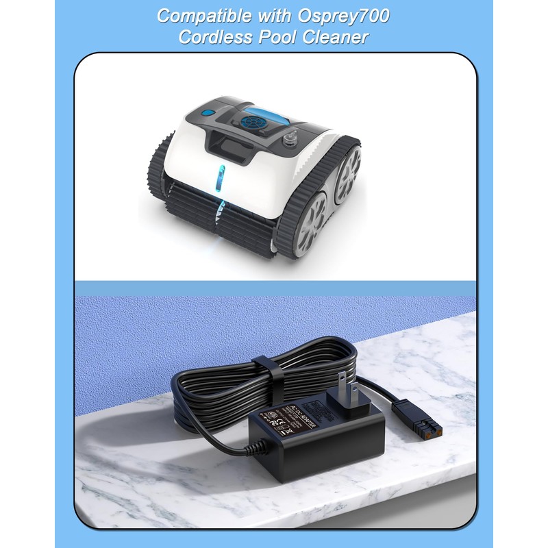 VHBW Replacement for WYBOT Osprey 700 Charger for Wybot Osprey