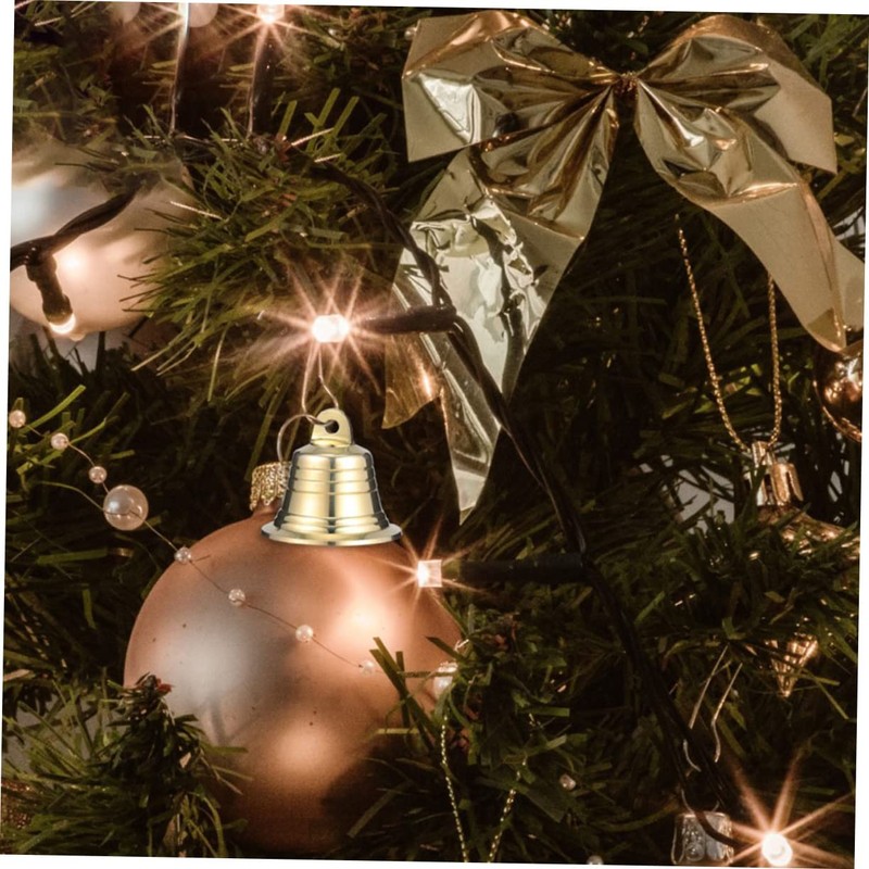 Ipetboom 1Pc Golden Brass Jingle Bell Christmas Party Decoration Craft
