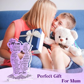 Mum Gifts from Son, Acrylic Plaque Birthday Gifts for Mum from Son, Presents for Mum, Gifts for Mum on Her Birthday, Birthday Presents for Mum Mummy