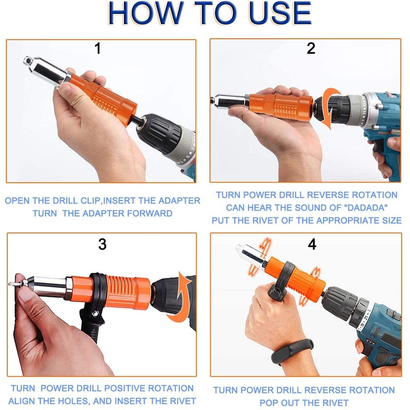 MOLATE Rivet Gun Rivet Tool Riveter Electric Rivet Nut Rivet