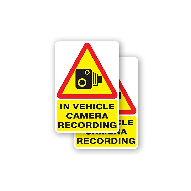 1 x Printwhizz Ltd Vehicle Camera Recording Vinyl Sticker 100x70mm