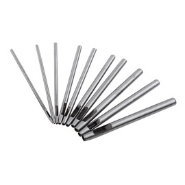 Leather Hole Punch Cutter 10Pcs 0.5mm-5mm Leather Working Crafting Tool Set for Leather Watch Bands Strap Belts Canvas Paper Plastics Round Hollow Hole Punch Cutter Tool (Round Hole Punch)