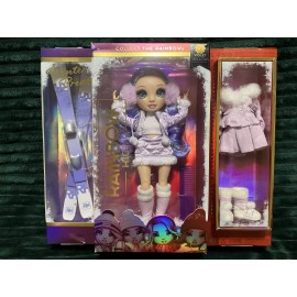 MGA Entertainment New MGA Rainbow High Violet Willow Winter Break Fashion Doll HTF Purple Sealed