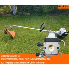 C1Q-S97 FS38 FS55R Carburetor for Stihl FS55 FS45 FS46 KM55 HL45 FS45L FS45C FS46C FS55C FS55RC String Trimmer Weed Eater with Ari Filter Fuel line Rebuild kit