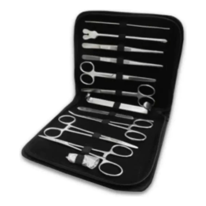 Guttek Estuche De Disección Homecare 13 Piezas Acero Inoxidable