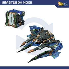 52TOYS Beastbox BB-64 RADIOHEADAR Deformation Toys Action Figure, Converting Toys in Mecha and Cube, Perfect Birthday Party Gift for Teens and Adults