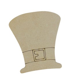 Wooden Craft Cutouts St. Patrick's Day Leprechaun Hat, Stovepipe Hat, Craft Wood Cutout, 1/4" Birch, 10" Tall