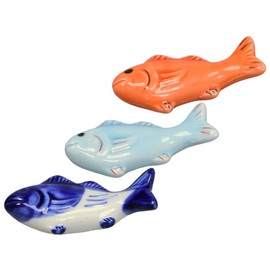 Cabilock Unique Fish Ceramic Chopstick Rests Holders Sturdy and Stylish for Daily Use